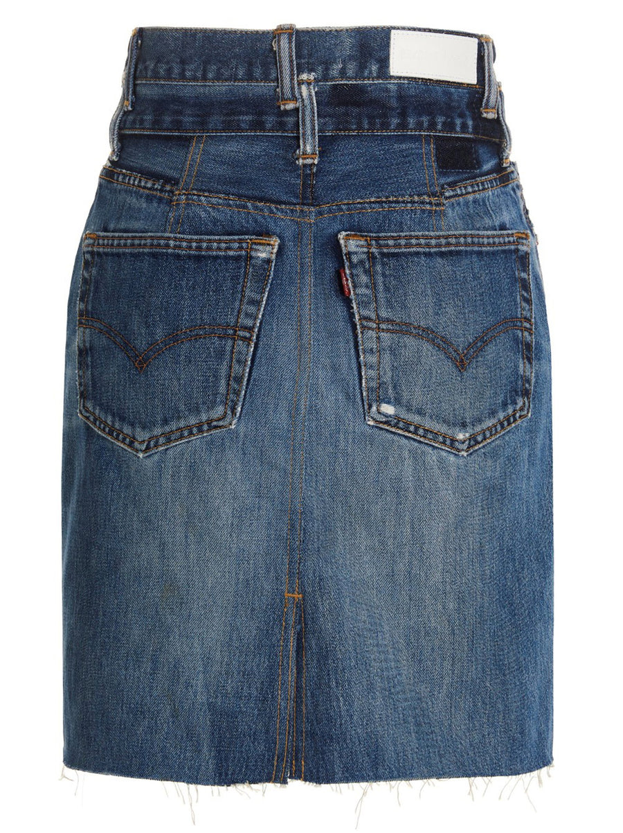 Re/Done Double Waisted Pencil Re Done X Levis Skirt