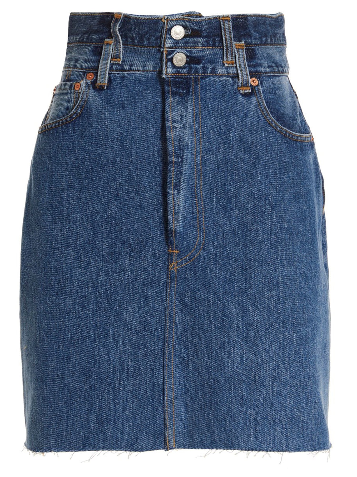 Re/Done Double Waisted Pencil Re Done X Levis Skirt