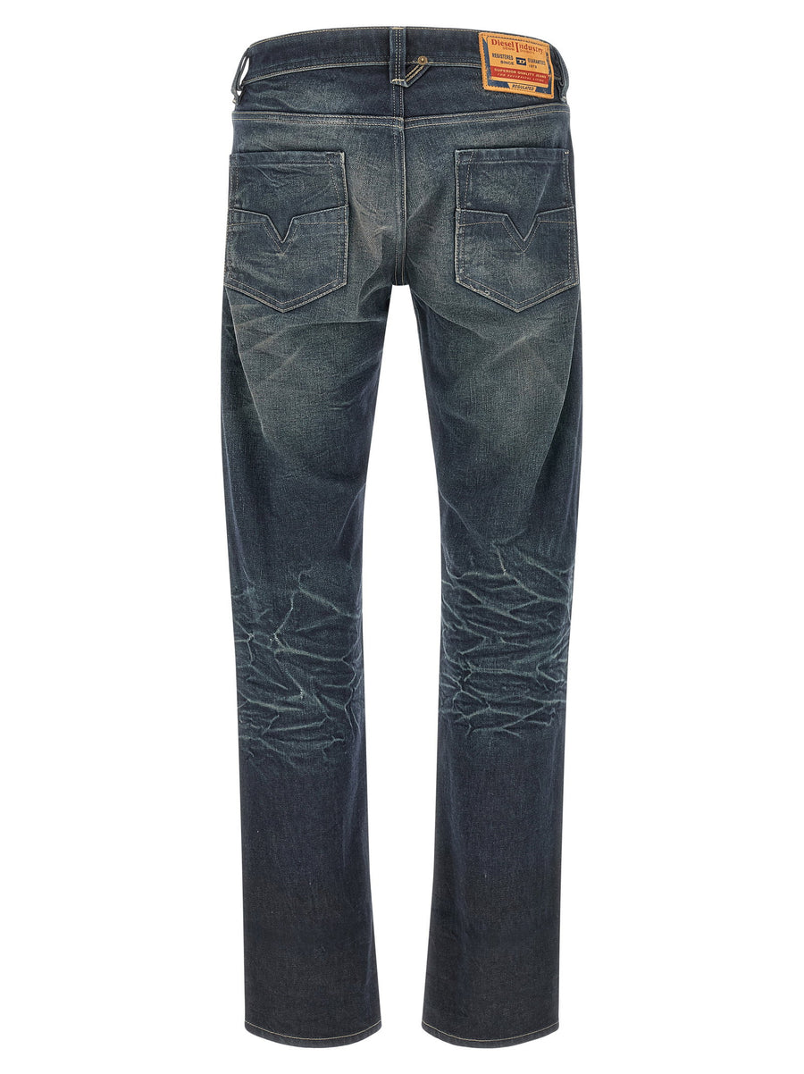 Diesel 1985 Larkee Straight Leg Blue Denim Jeans For Men