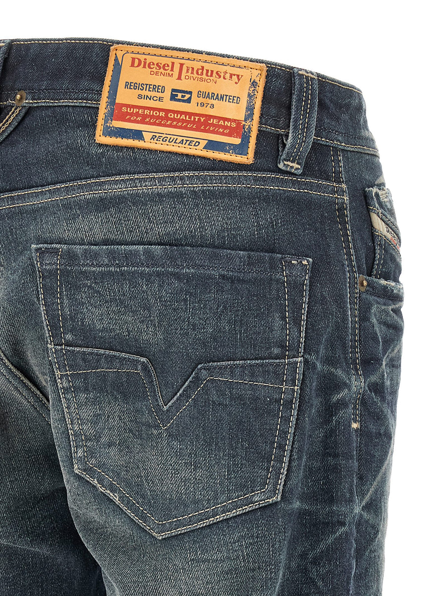 Diesel 1985 Larkee Straight Leg Blue Denim Jeans For Men