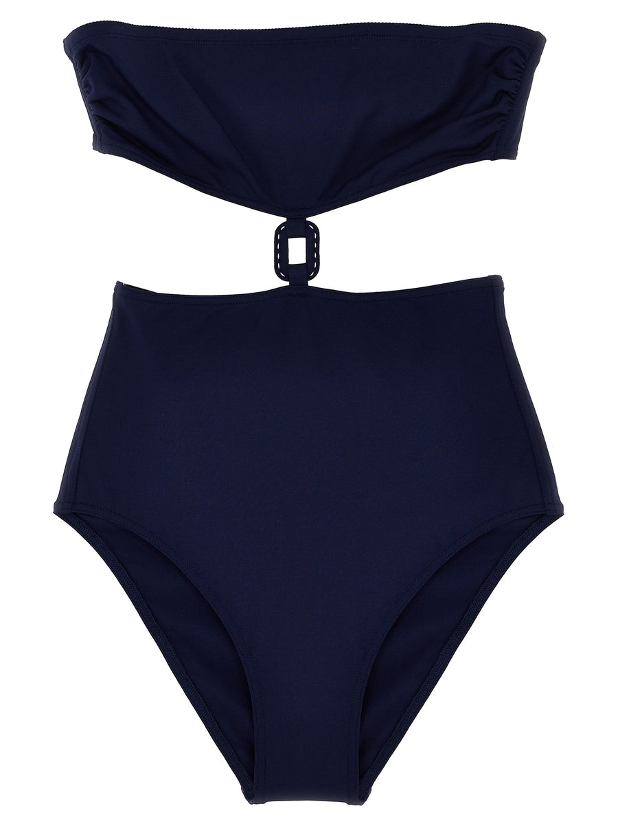 Eres Marina One Piece Swimsuit Blue For Women With Trikini Inspired Silhouette And Secure Support