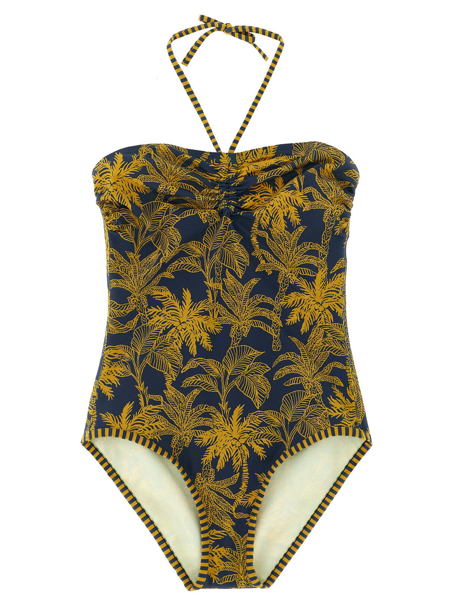 Eres Ailleurs Luxurious One Piece Swimsuit with Peau Douce Fabric and Voyage Ocean Print for Women