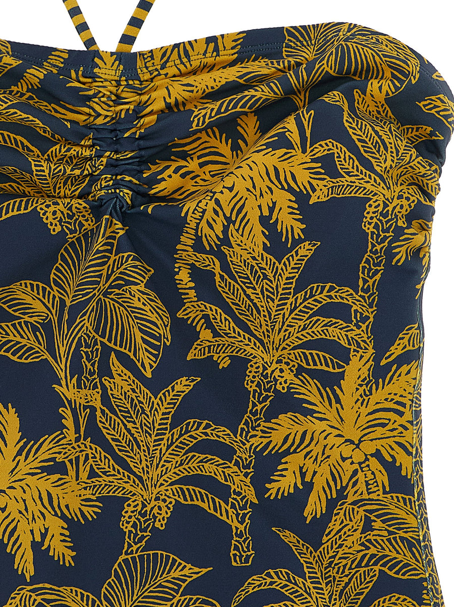 Eres Ailleurs Luxurious One Piece Swimsuit with Peau Douce Fabric and Voyage Ocean Print for Women