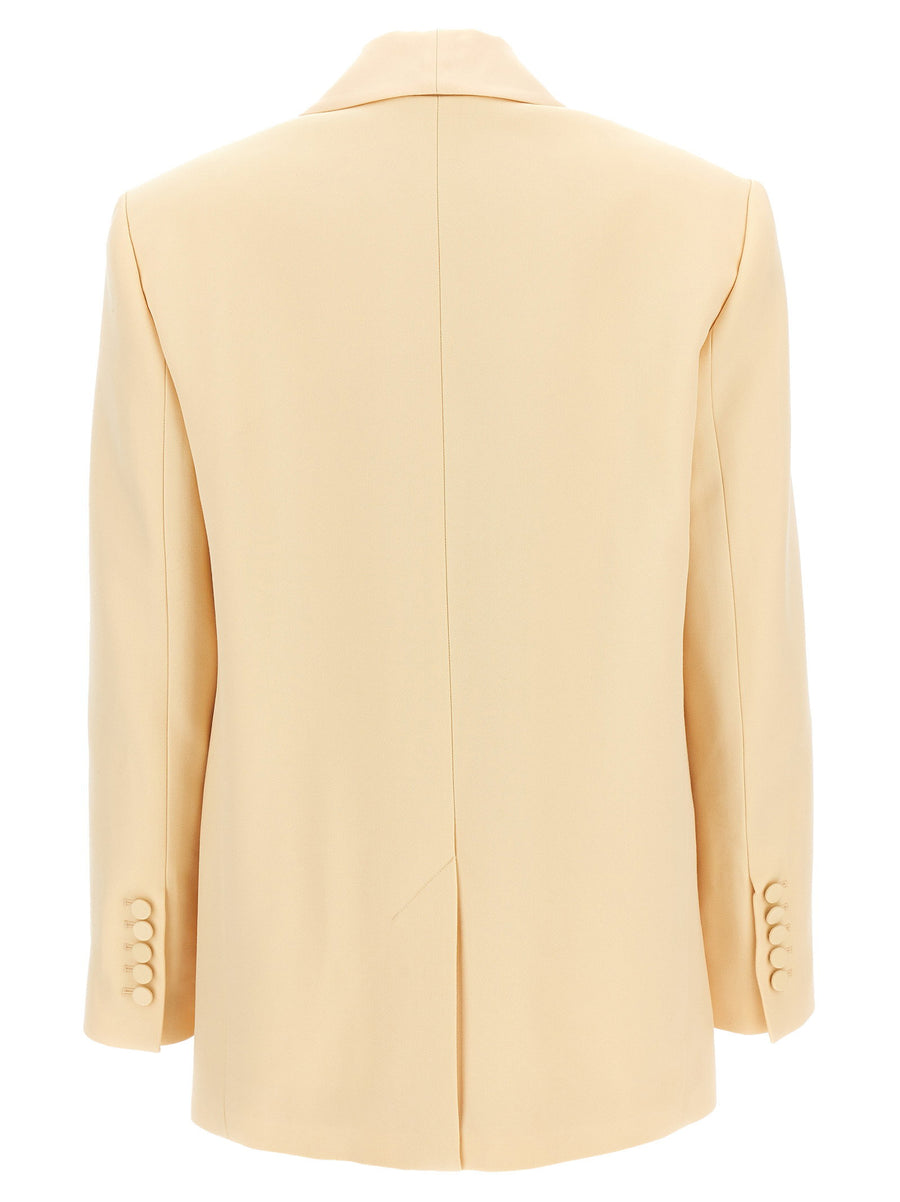 Zimmermann Shawl Collar Tuxedo Blazer for Women Luxury Wool Blend Classic Workwear Evening