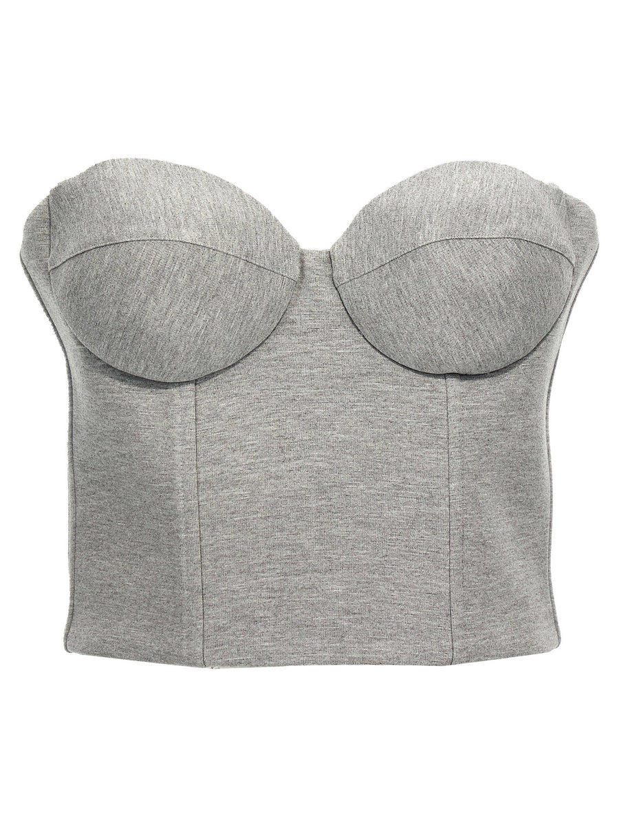 Giuseppe Di Morabito Cropped Bustier Top for Fashion Forward Women Built In Support Tailored Sweetheart Neckline