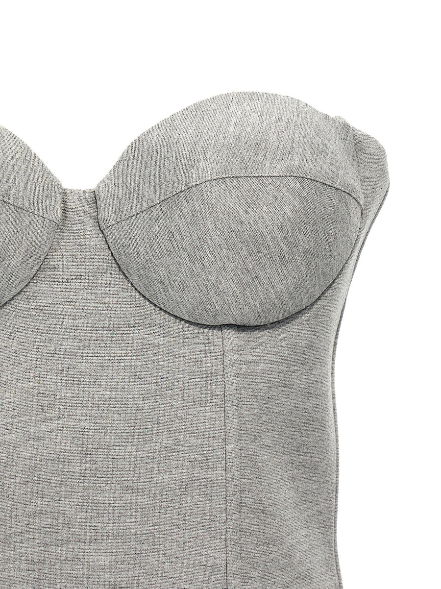 Giuseppe Di Morabito Cropped Bustier Top for Fashion Forward Women Built In Support Tailored Sweetheart Neckline