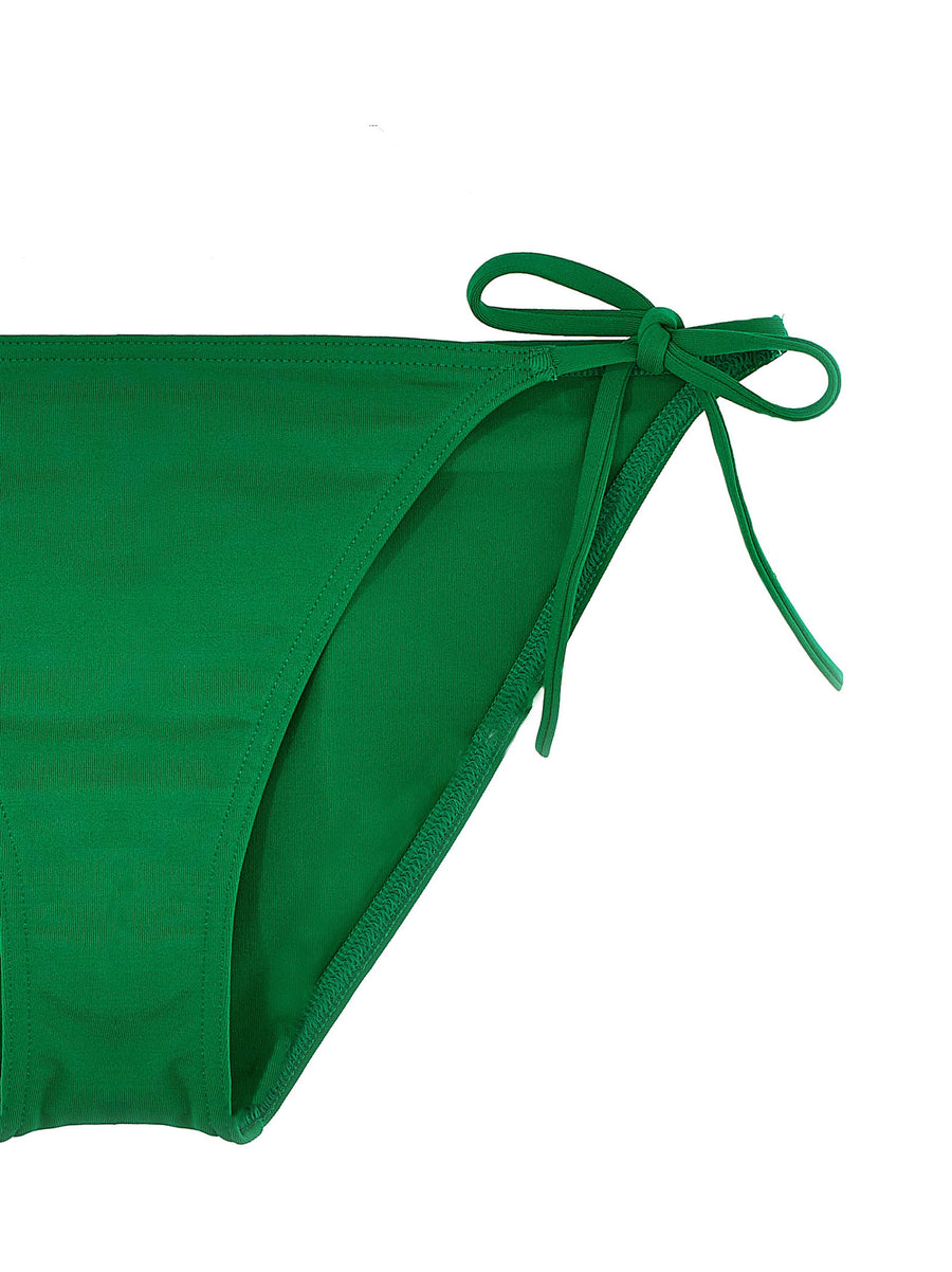 Eres Malou Bikini Bottom Green With Adjustable Side Ties For Women Soft Touch Luxury Swimwear