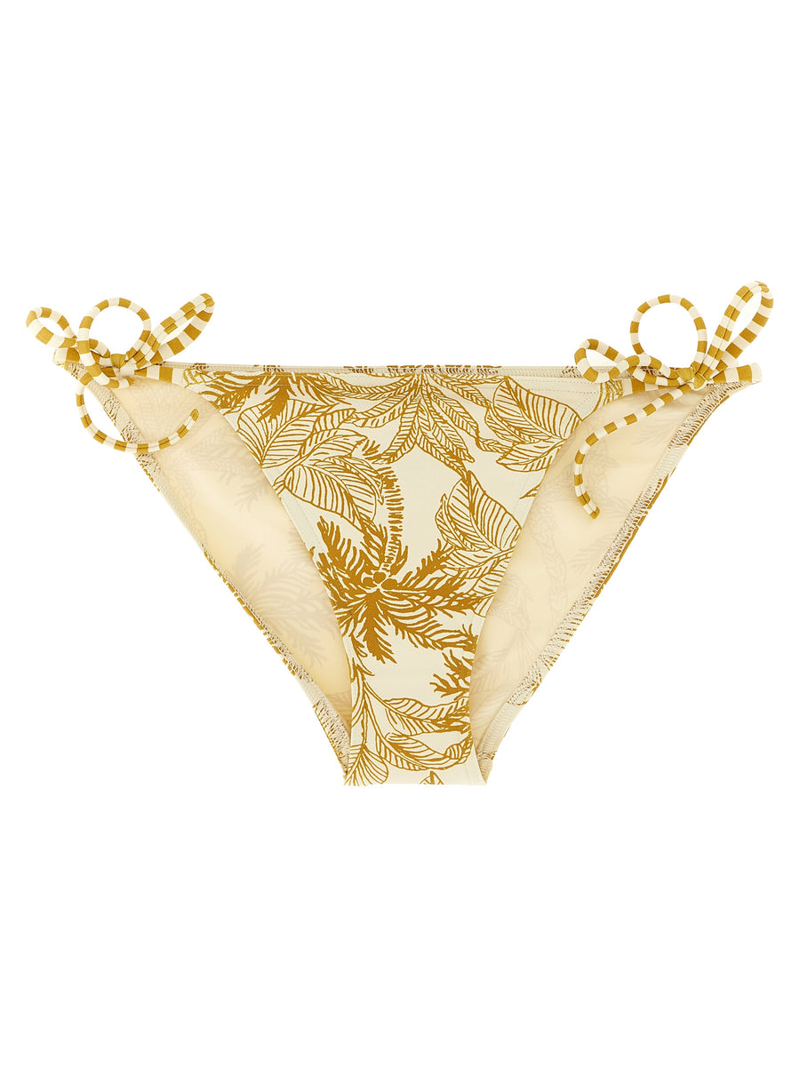 Eres Solarium Bikini Bottoms Beige With Adjustable Side Laces Peau Douce Luxury Swim For Women