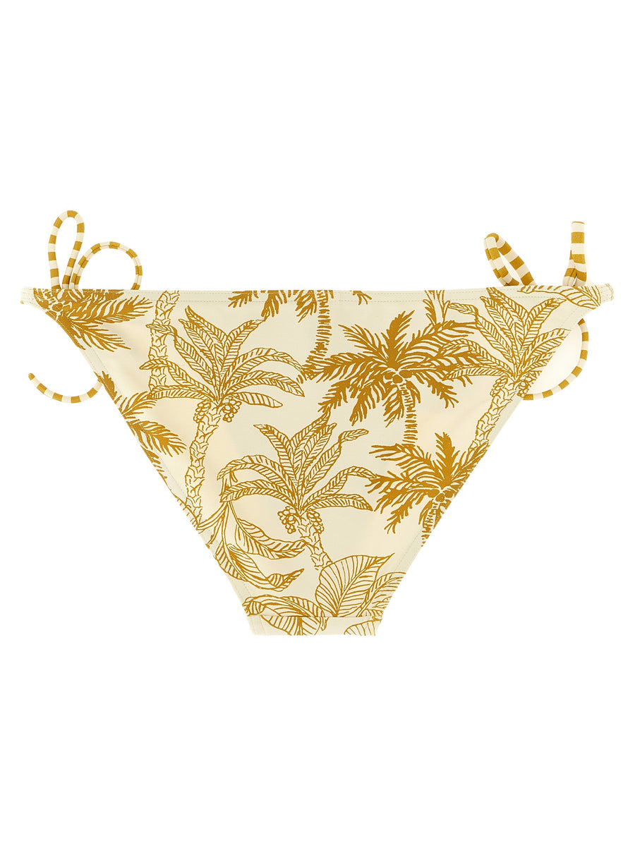 Eres Solarium Bikini Bottoms Beige With Adjustable Side Laces Peau Douce Luxury Swim For Women