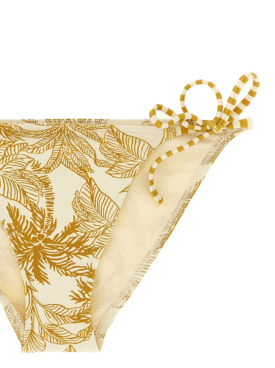 Eres Solarium Bikini Bottoms Beige With Adjustable Side Laces Peau Douce Luxury Swim For Women