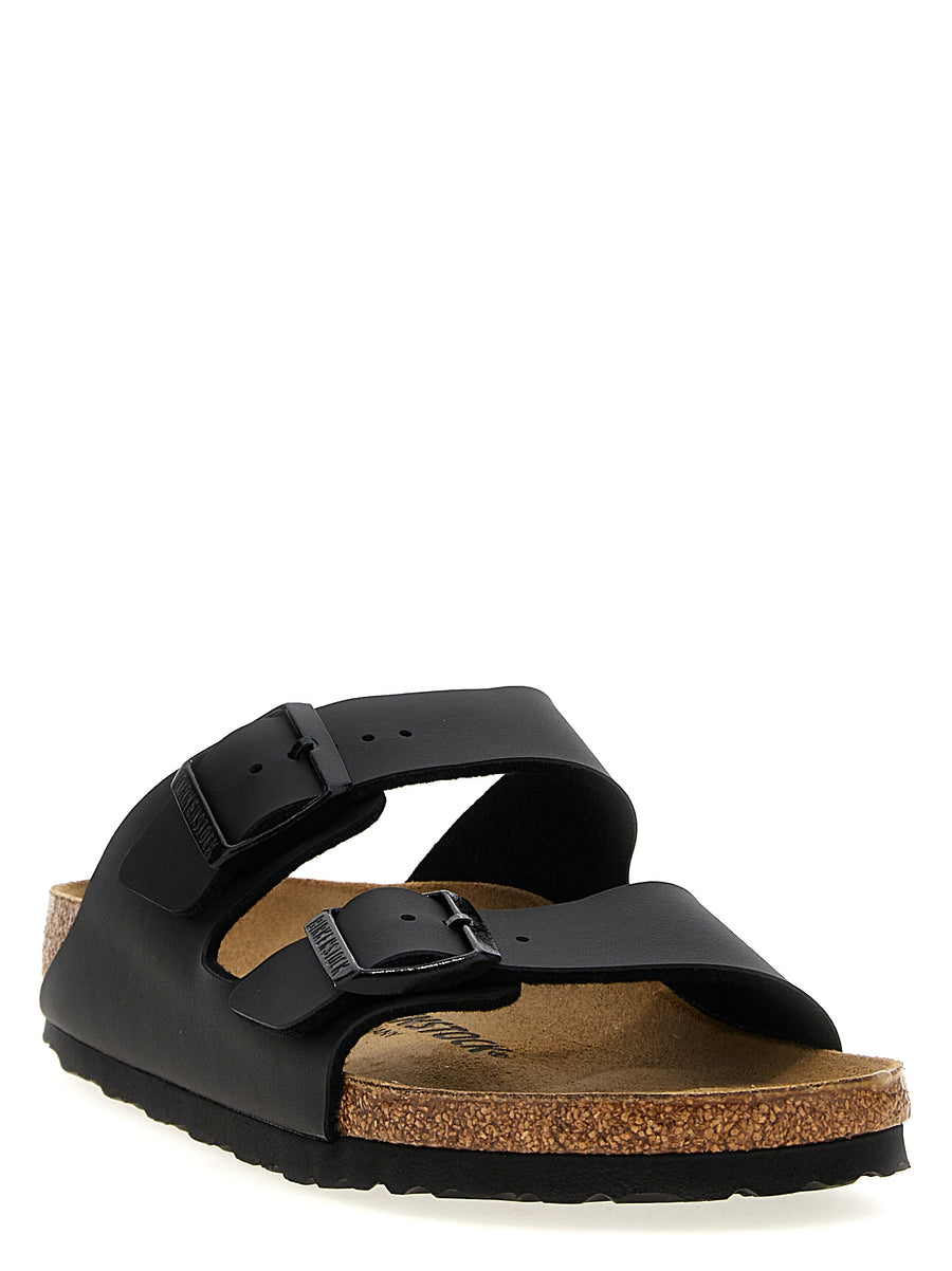 Birkenstock Arizona Sandals For Women Adjustable Straps Cork Footbed All Day Comfort Black Birko Viscose