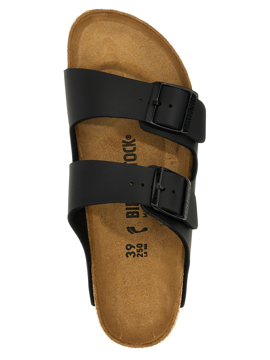 Birkenstock Arizona Sandals For Women Adjustable Straps Cork Footbed All Day Comfort Black Birko Viscose