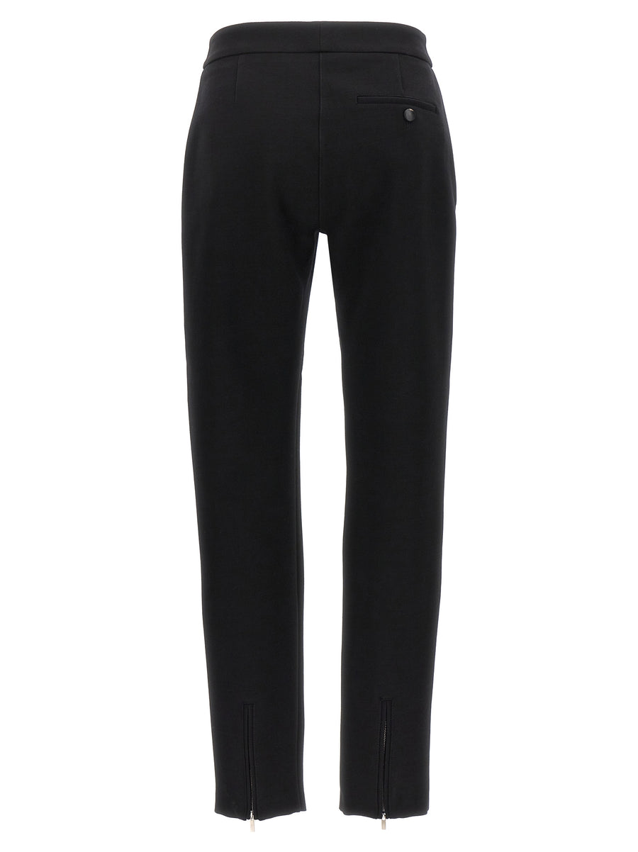 Ferragamo Stretch Pants For Women Polished Tailored Wool Trousers With Skinny Leg Versatile Office To Evening