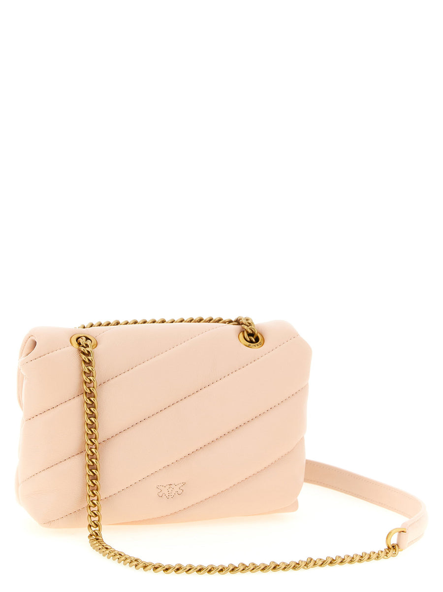 Pinko Love Bag Puff Crossbody Lambskin Quilted With Love Birds Buckle