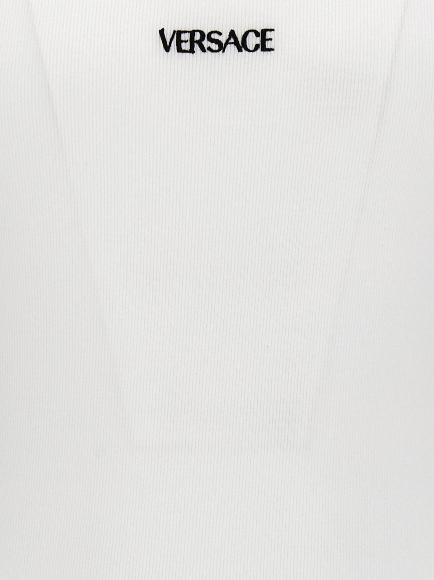 Versace Logo Embroidery Tank Top