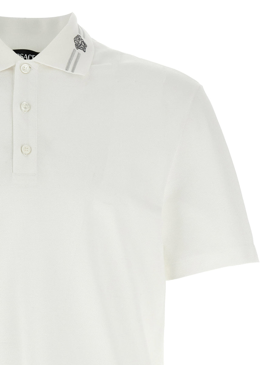Versace Medusa Embroidery Polo Shirt