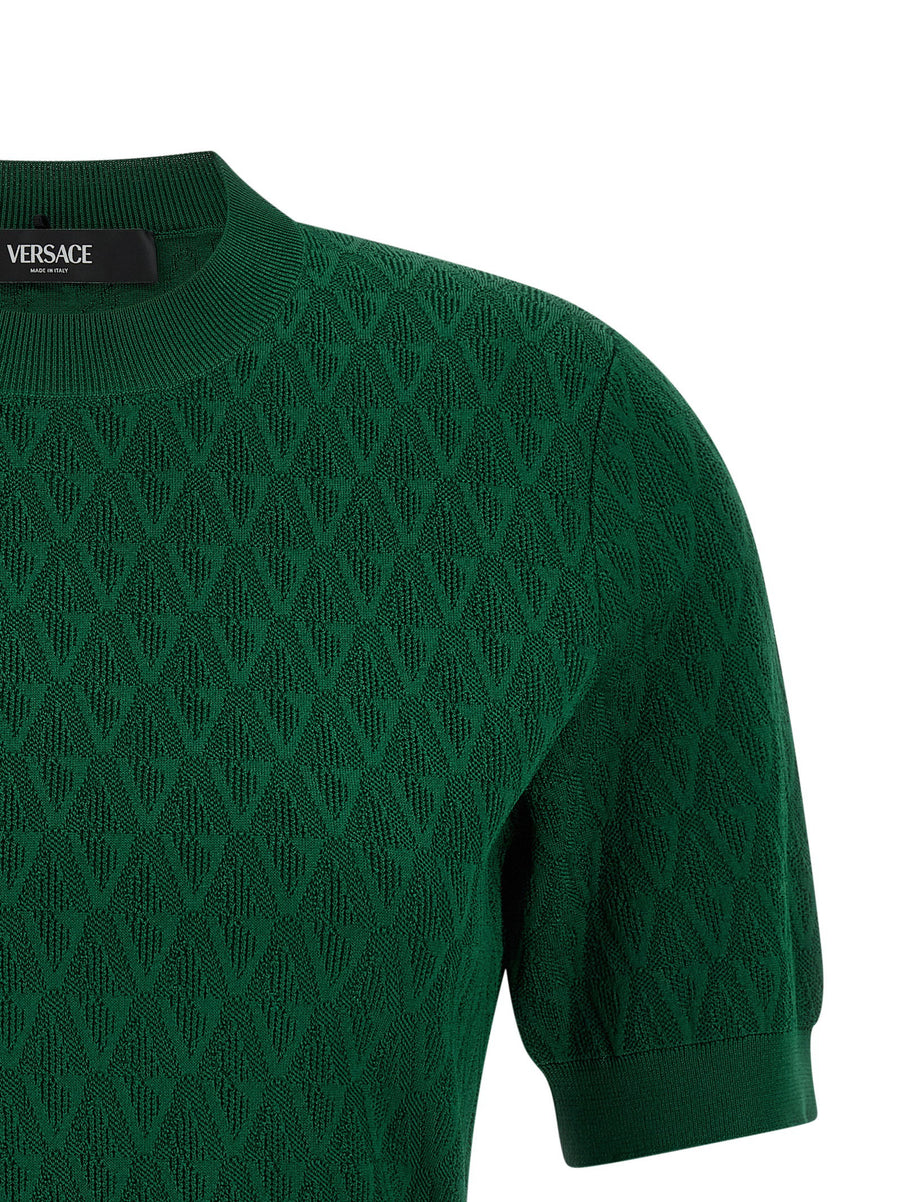 Versace V-pattern T-shirt