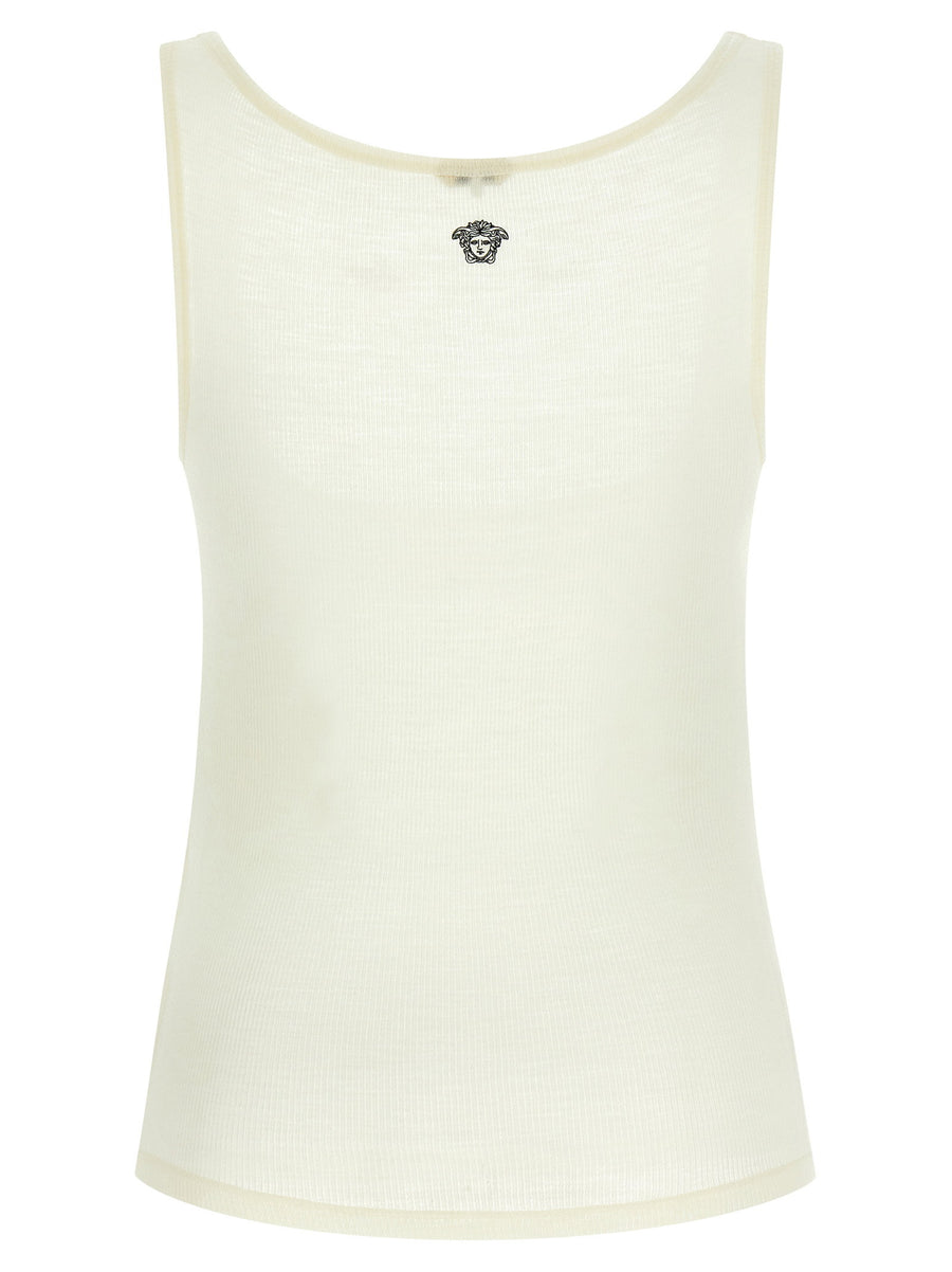 Versace La Medusa Embroidery Top