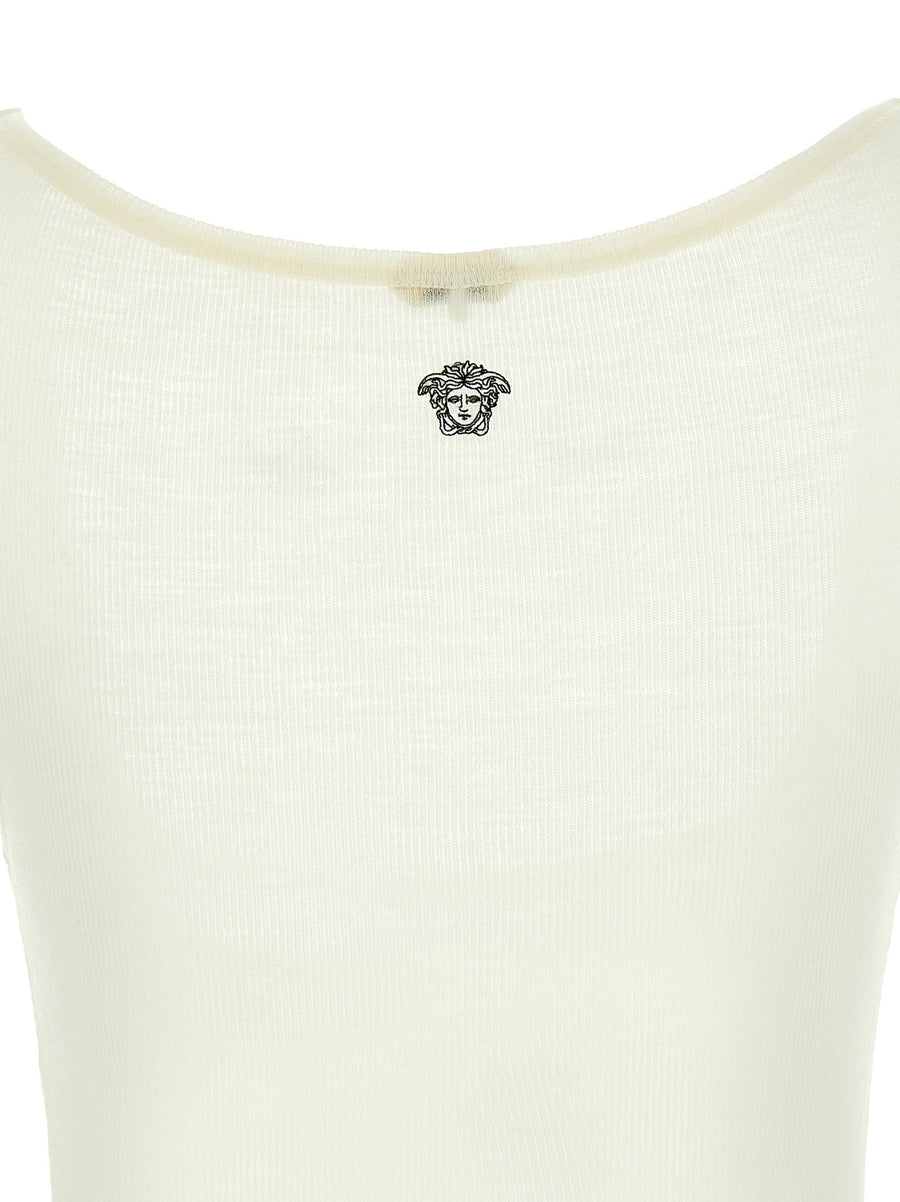 Versace La Medusa Embroidery Top
