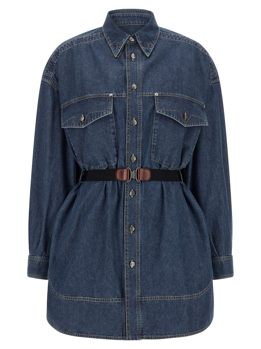 Versace Chambray Denim Dress