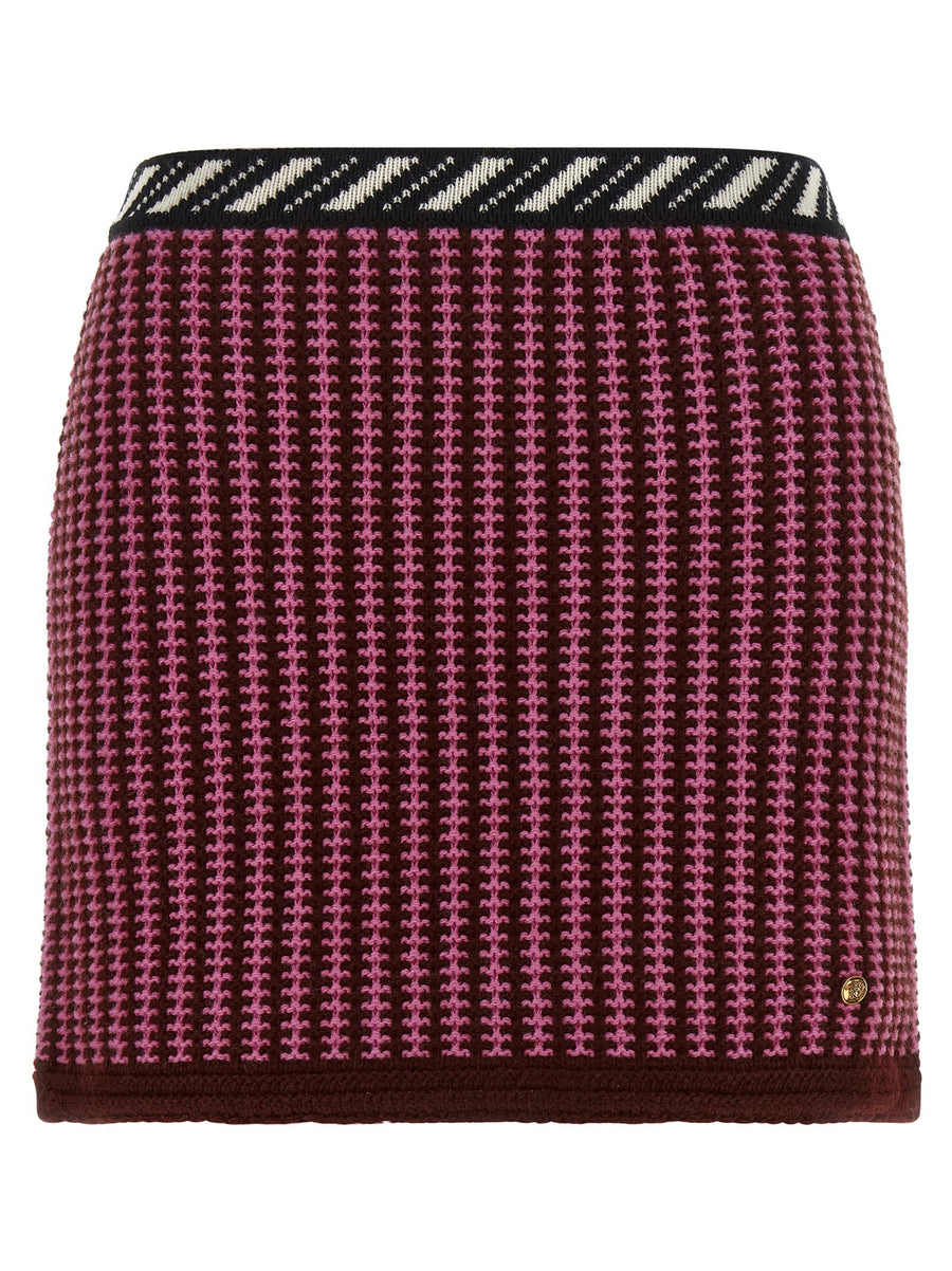 Versace Crochet Knit Skirt