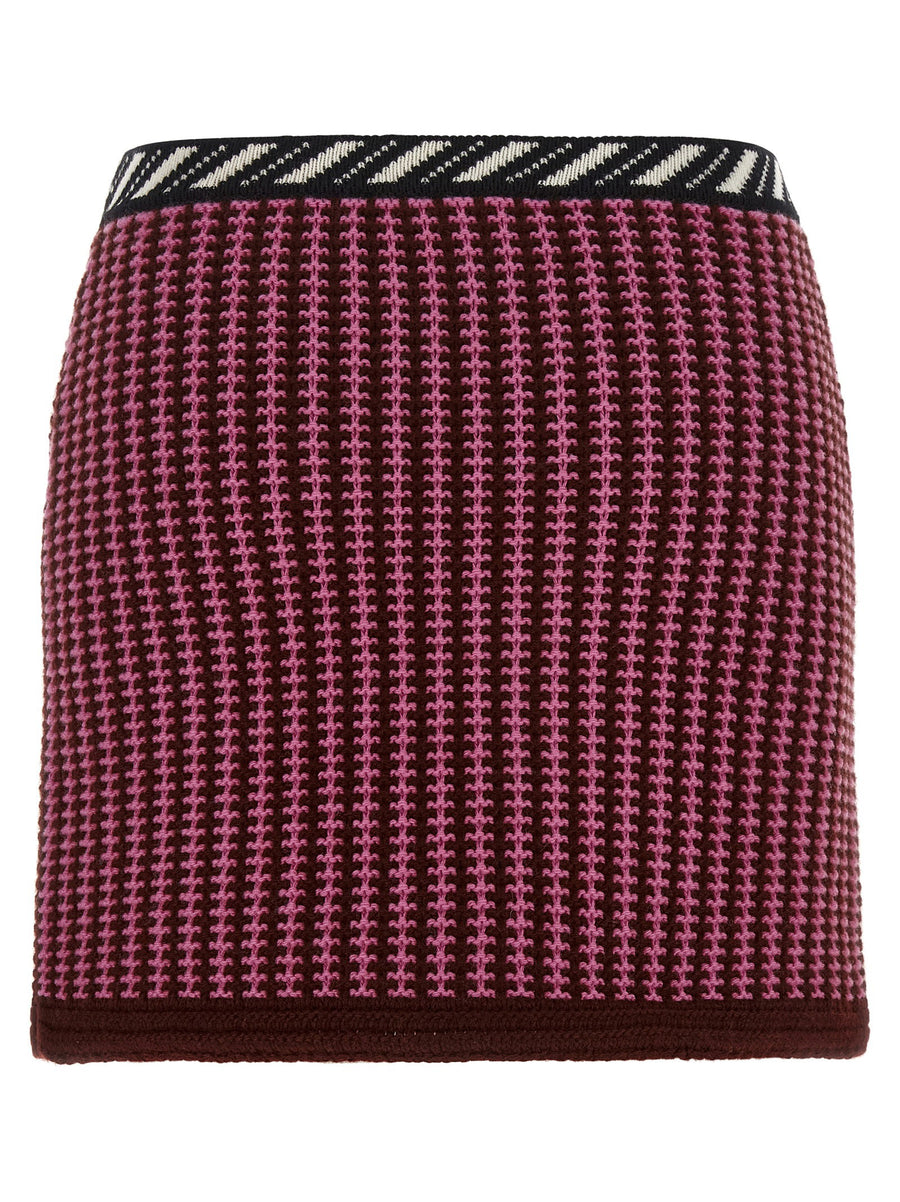 Versace Crochet Knit Skirt