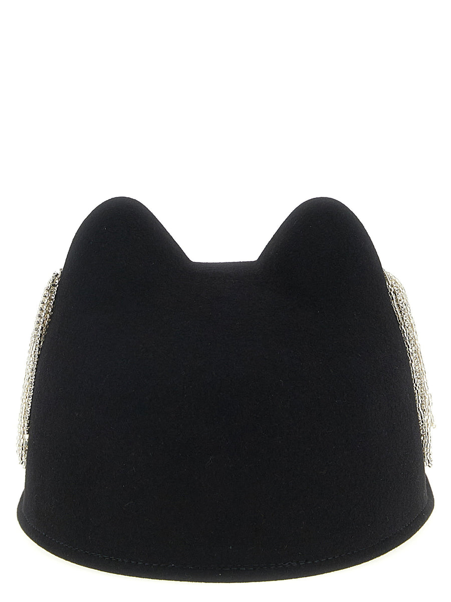Maison Michel Jamie Hat With Crystals