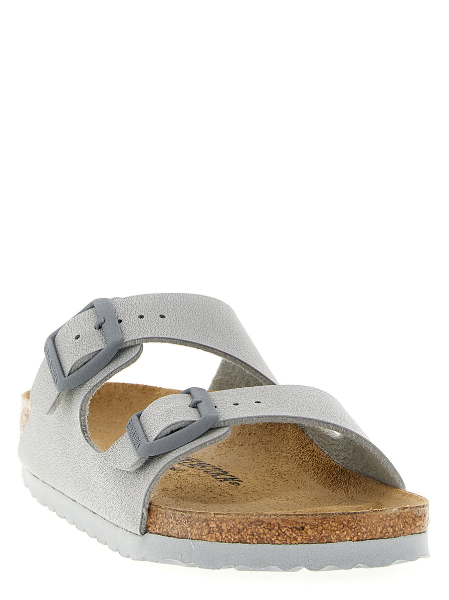 Birkenstock Arizona Bs Sandals Unisex Narrow Fit Gray BirkoFlor Cork Footbed All Day Comfort Everyday Wear