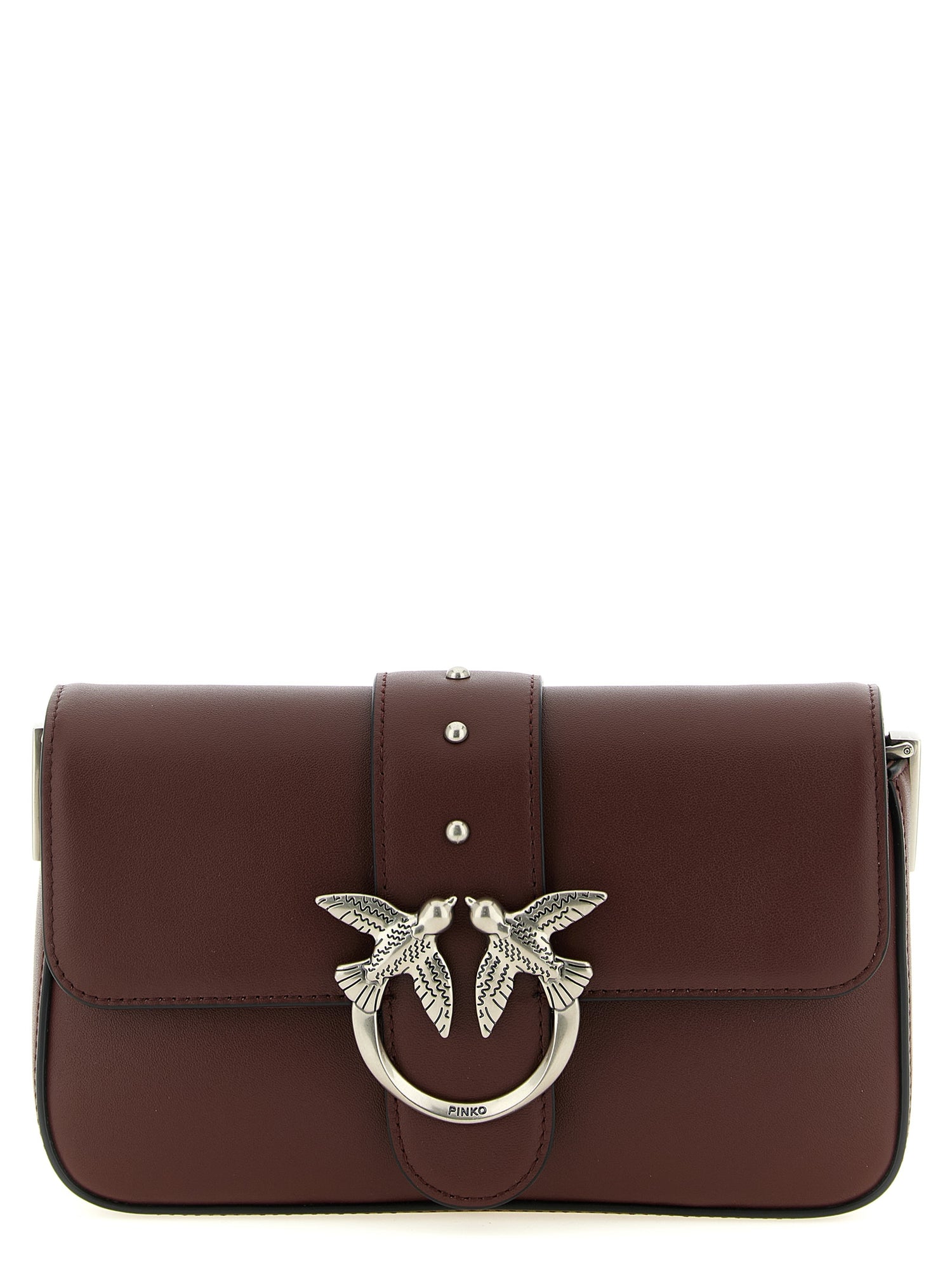 Pinko Mini Love Slouchy Shoulder Bag