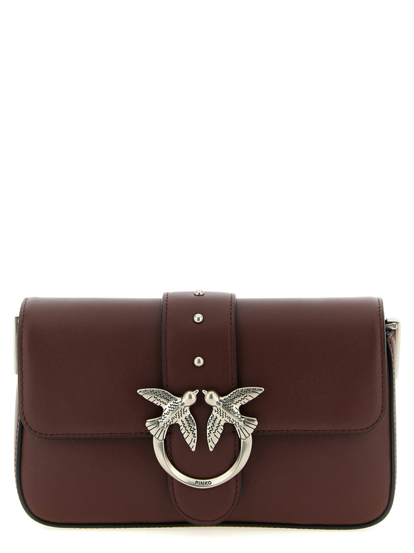 Pinko Mini Love Slouchy Shoulder Bag