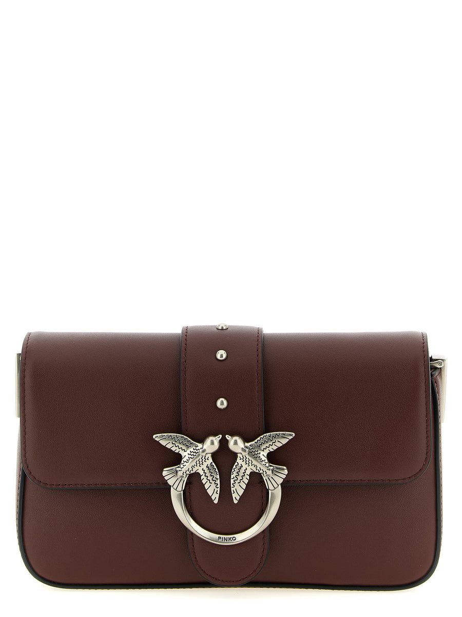 Pinko Mini Love Slouchy Shoulder Bag