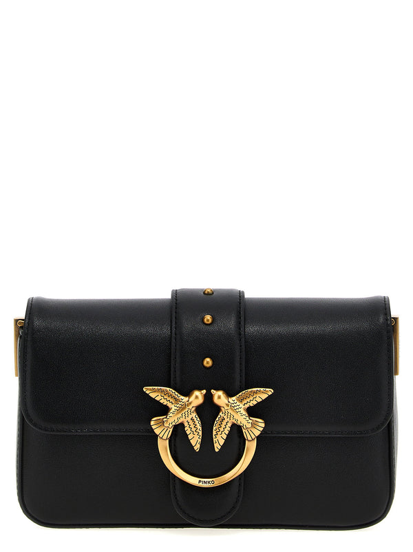 Pinko Mini Love Slouchy Shoulder Bag