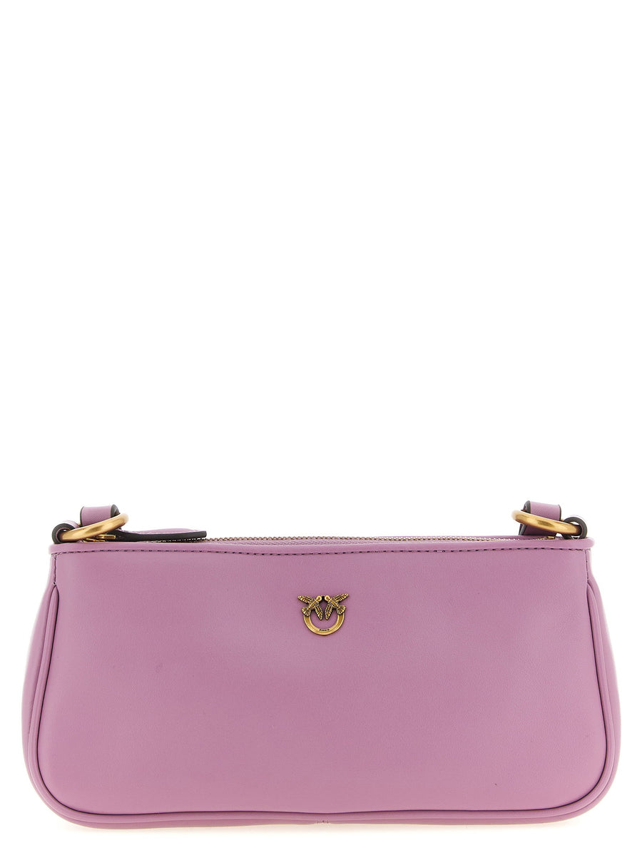 Pinko Half Moon Mini Crossbody Bag For Women Chic Compact Design With Top Zip Closure