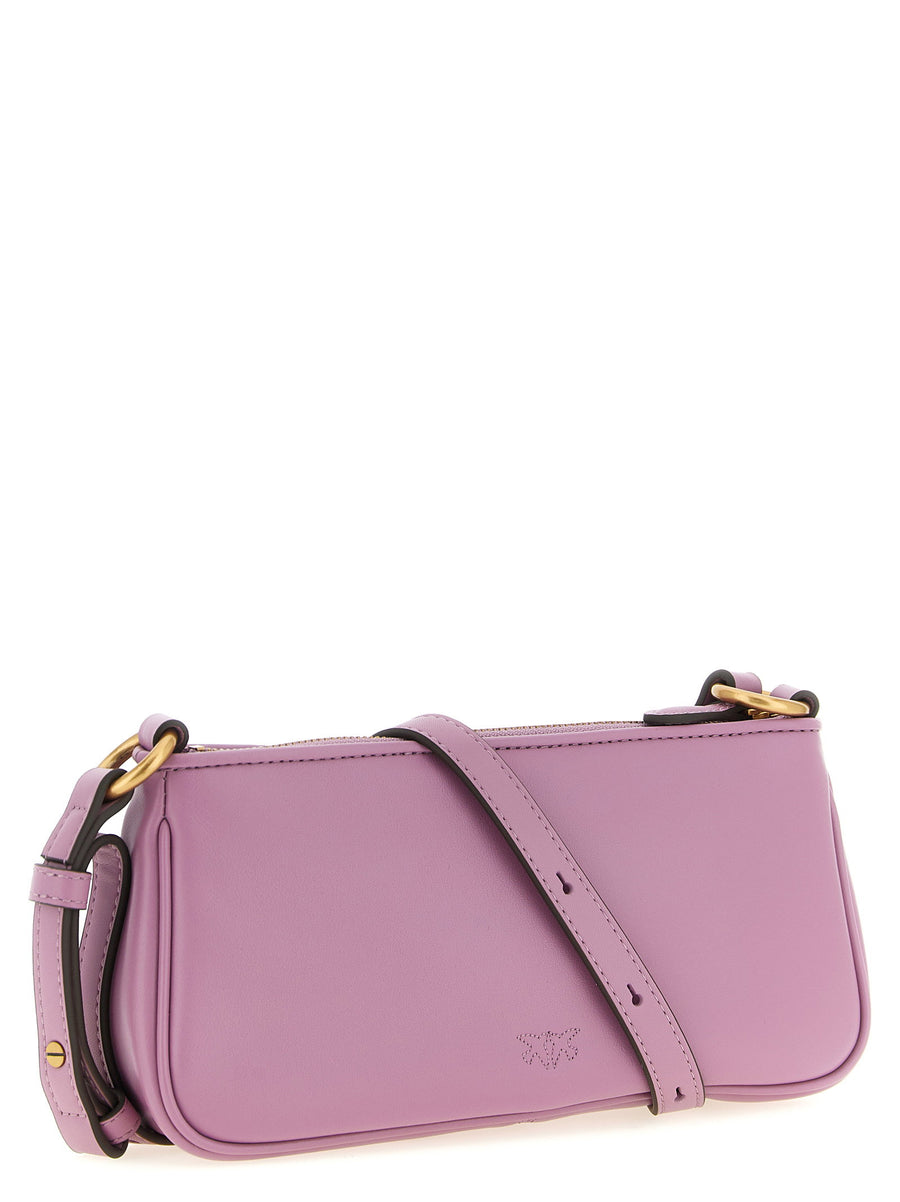 Pinko Half Moon Mini Crossbody Bag For Women Chic Compact Design With Top Zip Closure