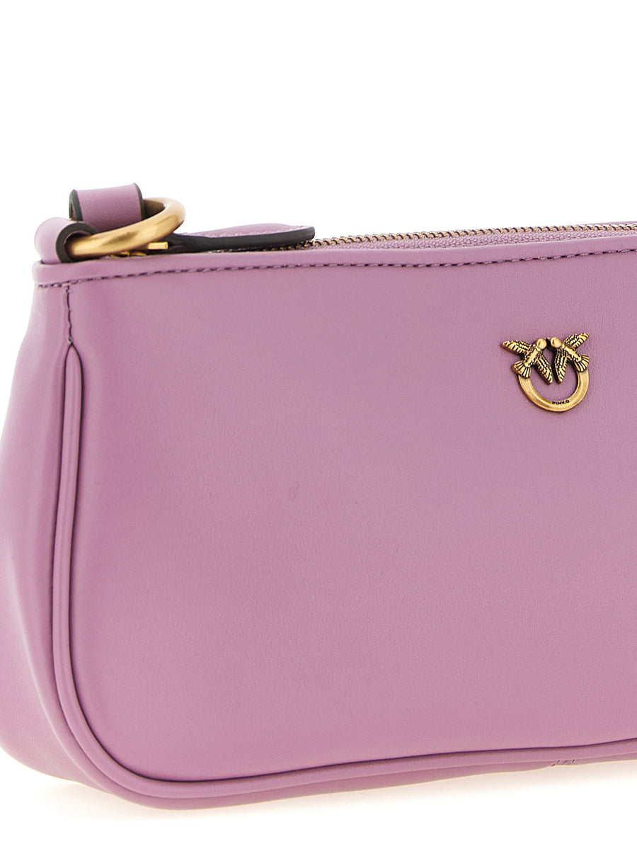 Pinko Half Moon Mini Crossbody Bag For Women Chic Compact Design With Top Zip Closure