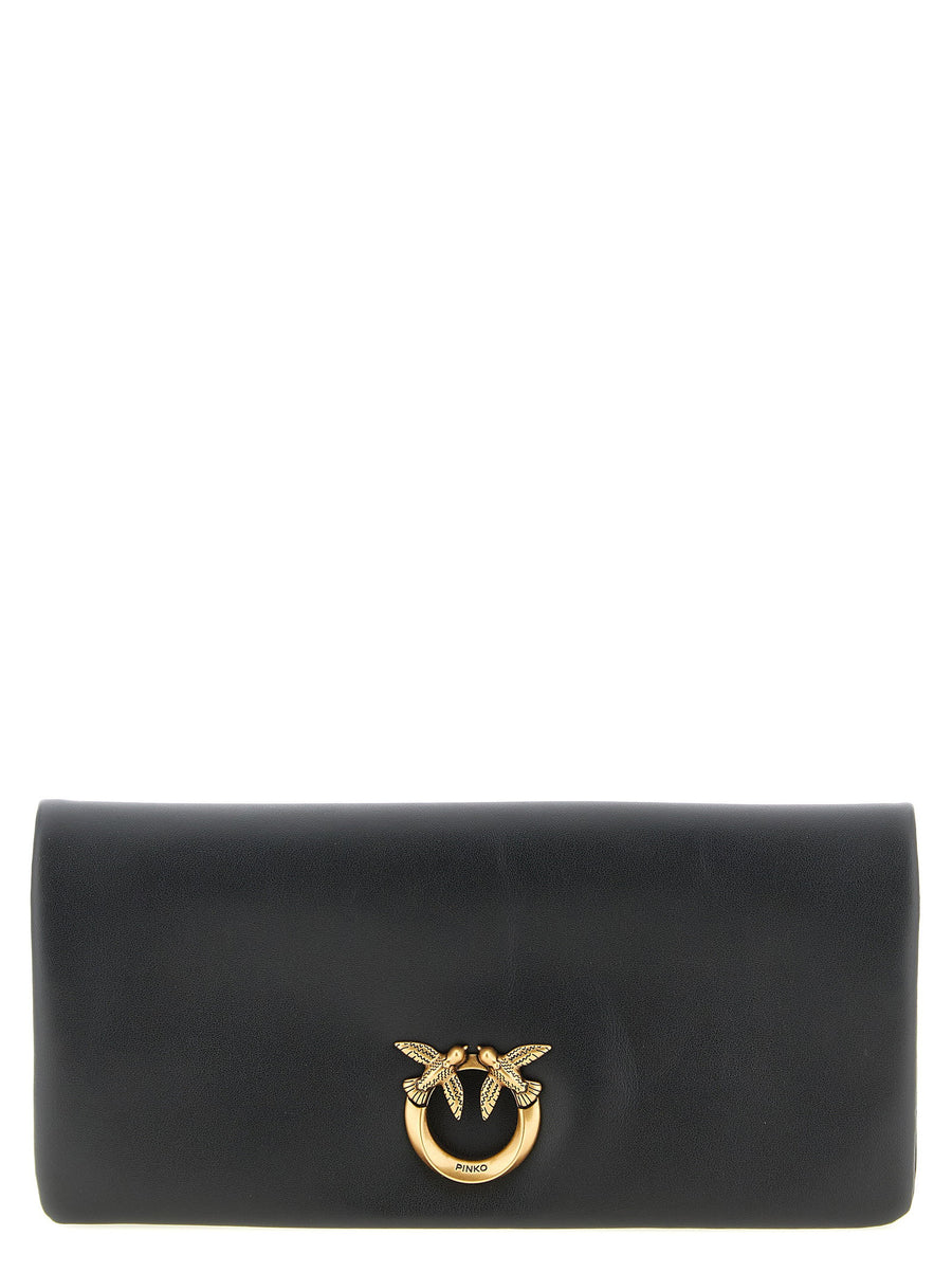 Pinko Medium Love Click Soft Horizontal Clutch Bag