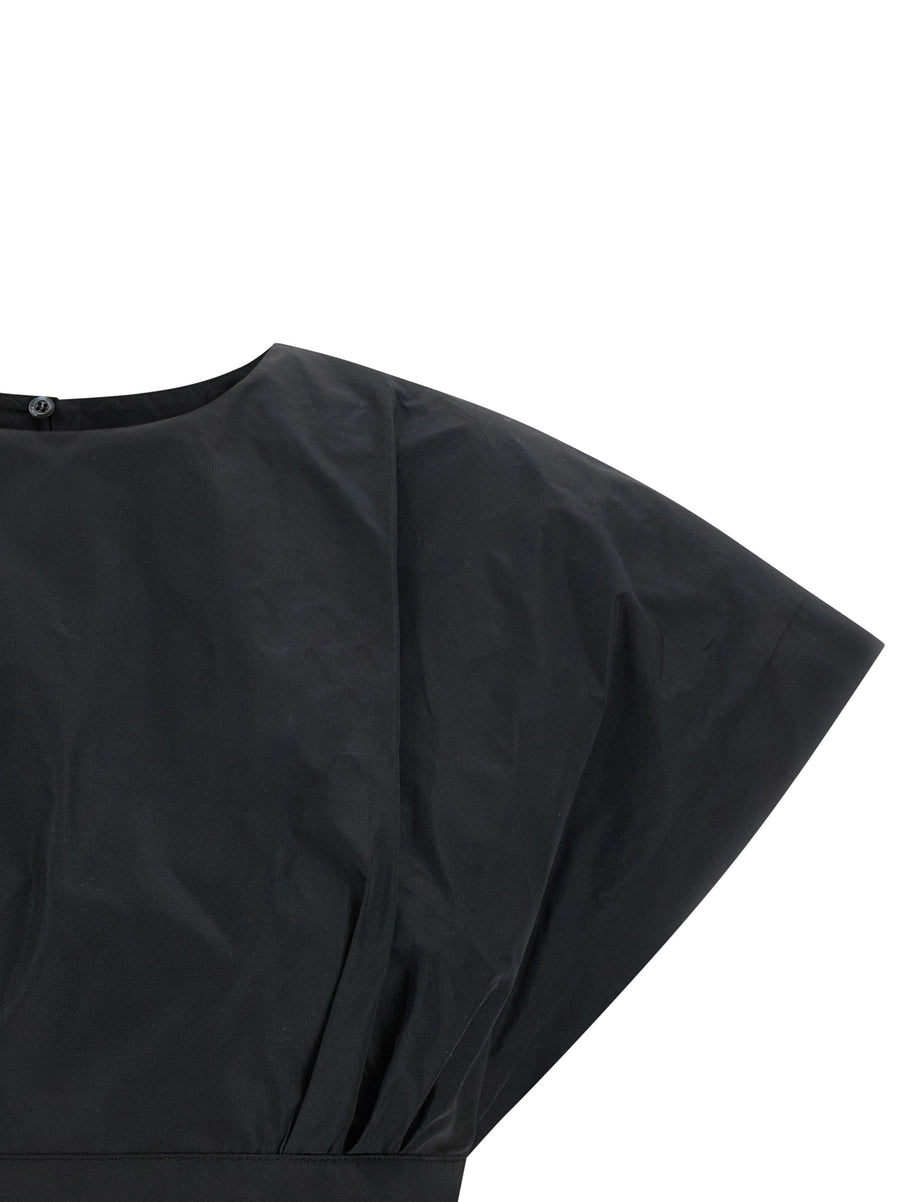Pinko Asparago Top Cropped Taffeta With Tailored Darts For A Sleek Structured Silhouette For Women