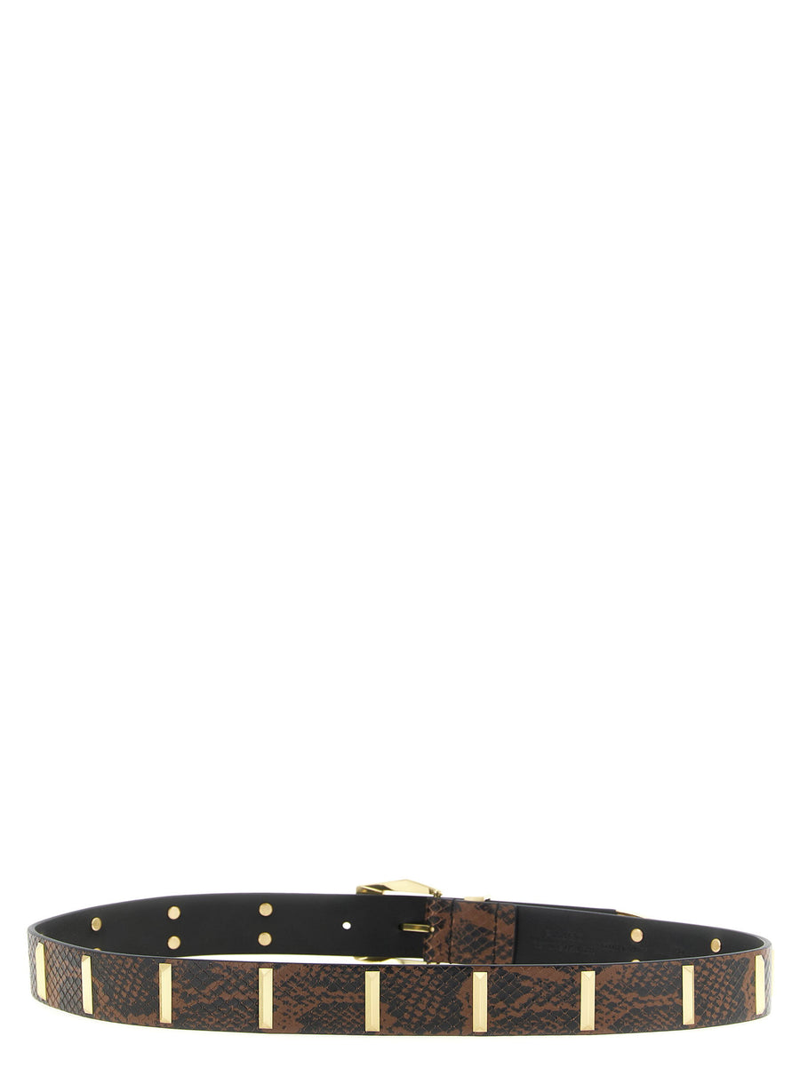 Pinko Python Print Belt