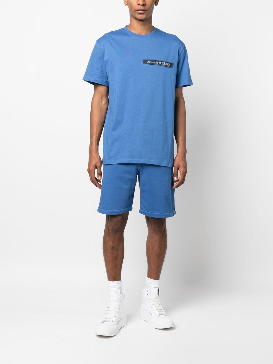 Alexander McQueen Logo Tape Jersey Shorts for Men Premium Comfort and Signature Style