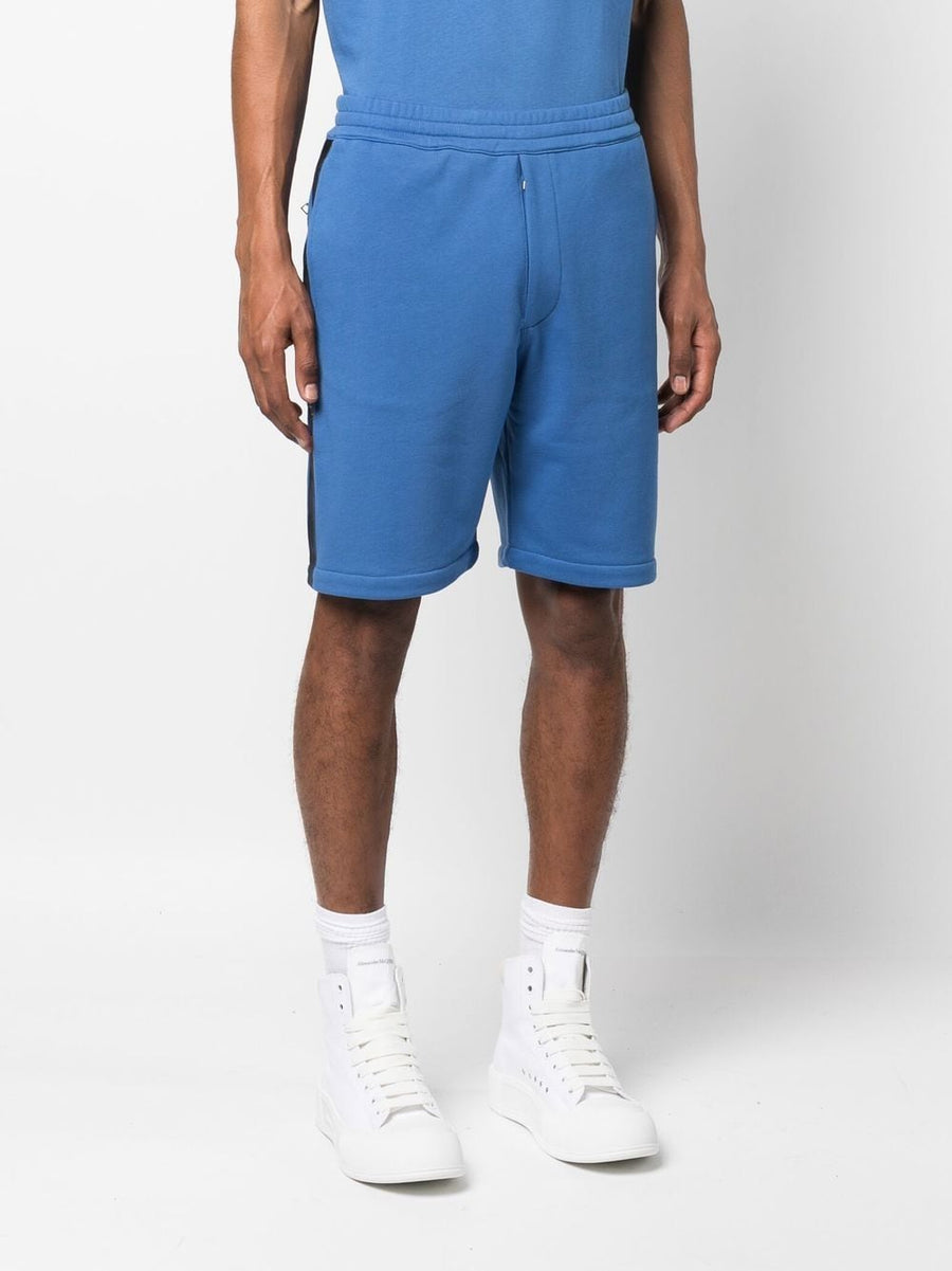 Alexander McQueen Logo Tape Jersey Shorts for Men Premium Comfort and Signature Style