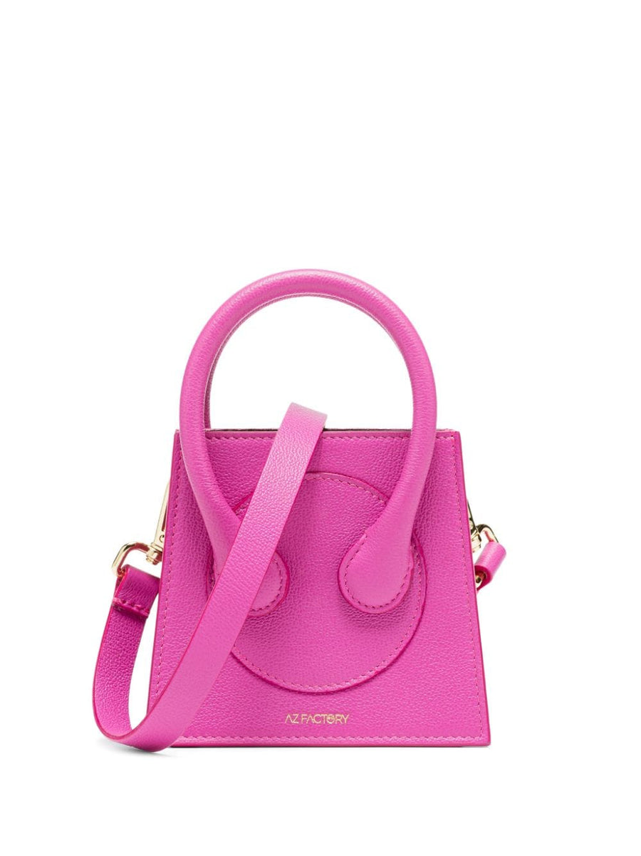 Az Factory Cake Mini Tote Bag By Ester Manas For Women Premium Chic Calfskin Fuchsia Finish