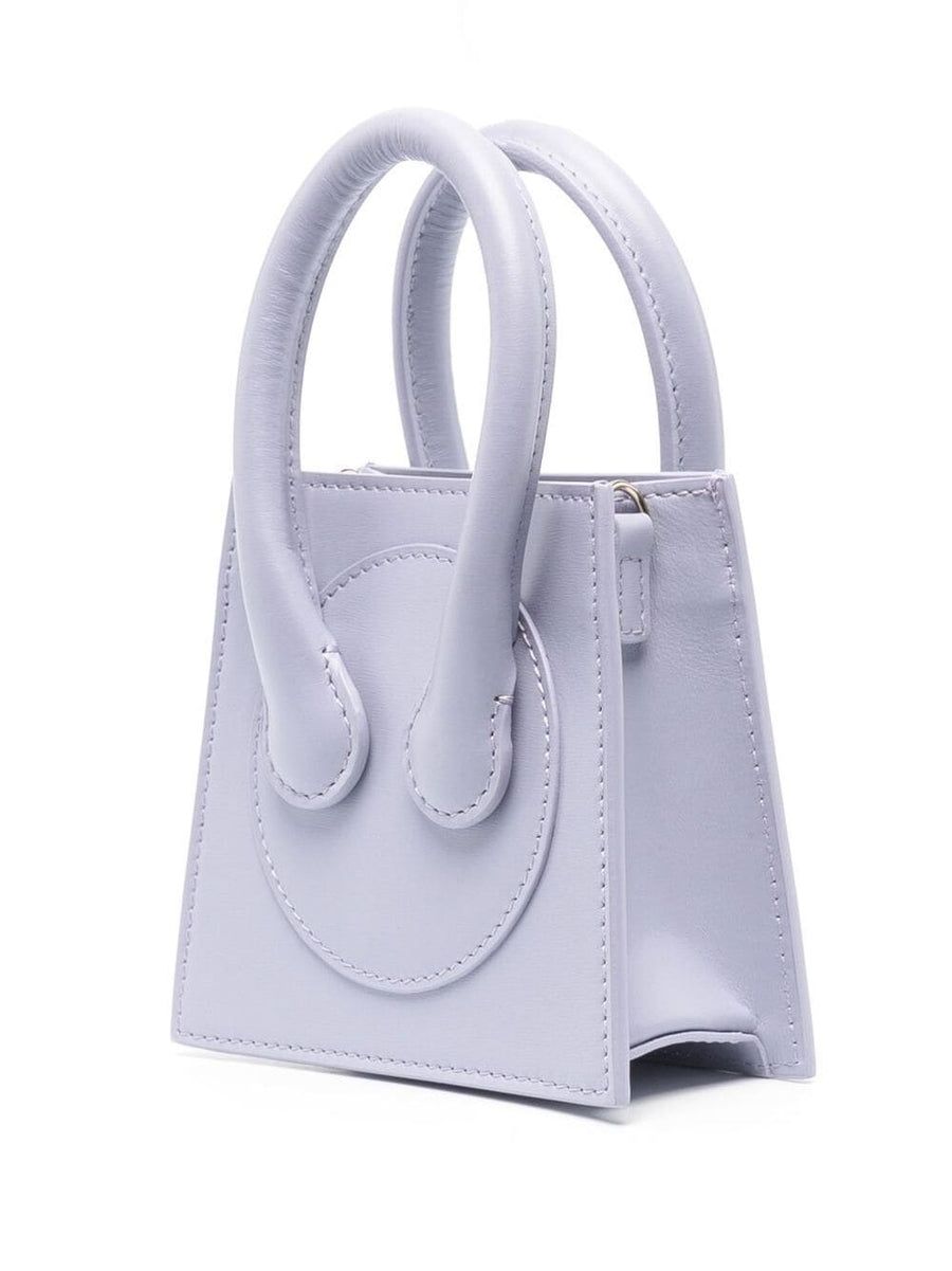 Az Factory By Ester Manas Cake Mini Tote Bag Lilac Calf Leather For Women With Detachable Strap And Circular Handles
