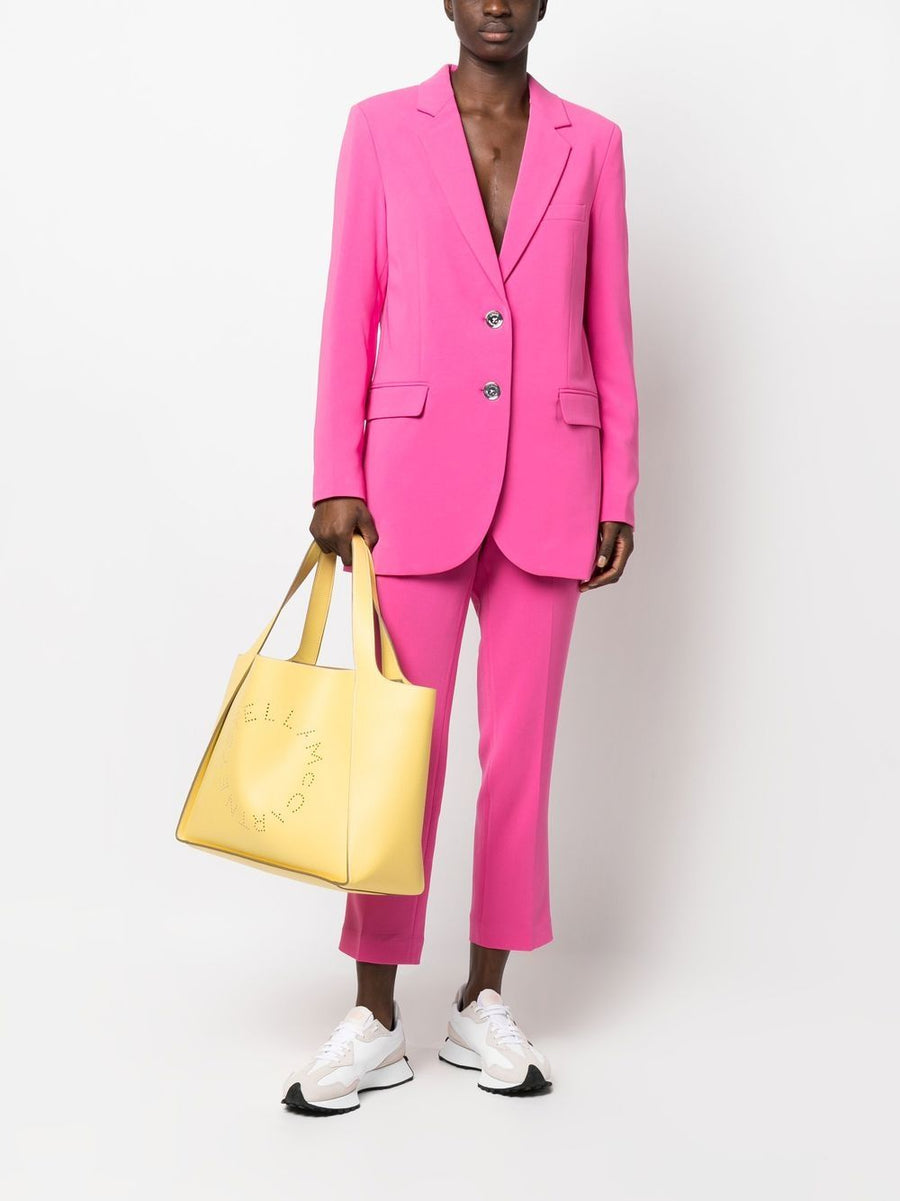 Michael Kors MMK Slim Cropped Trousers For Women In Cerise Pink Polished Tailoring Cropped Fit