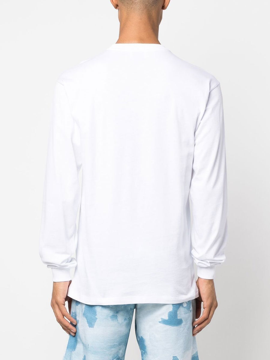 Blue Sky Inn Logo Long Sleeve T Shirt For Men Cotton 100 White Versatile Layering Essential