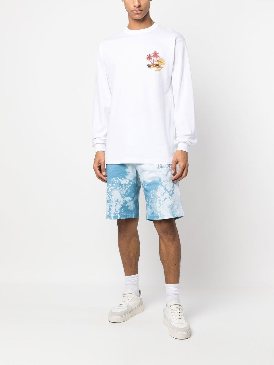 Blue Sky Inn Logo Long Sleeve T Shirt For Men Cotton 100 White Versatile Layering Essential