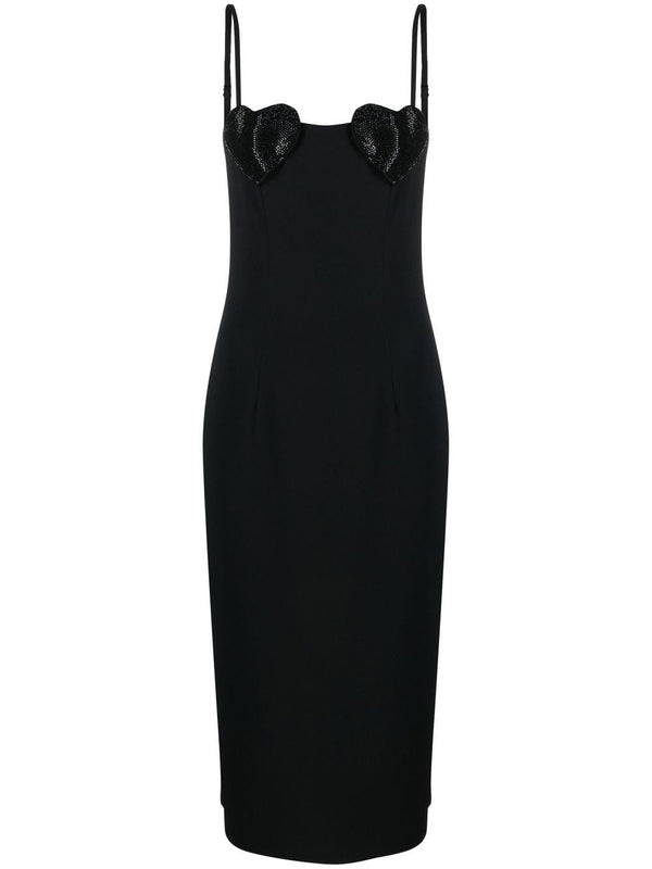 Blumarine Rhinestones embellished mini dress