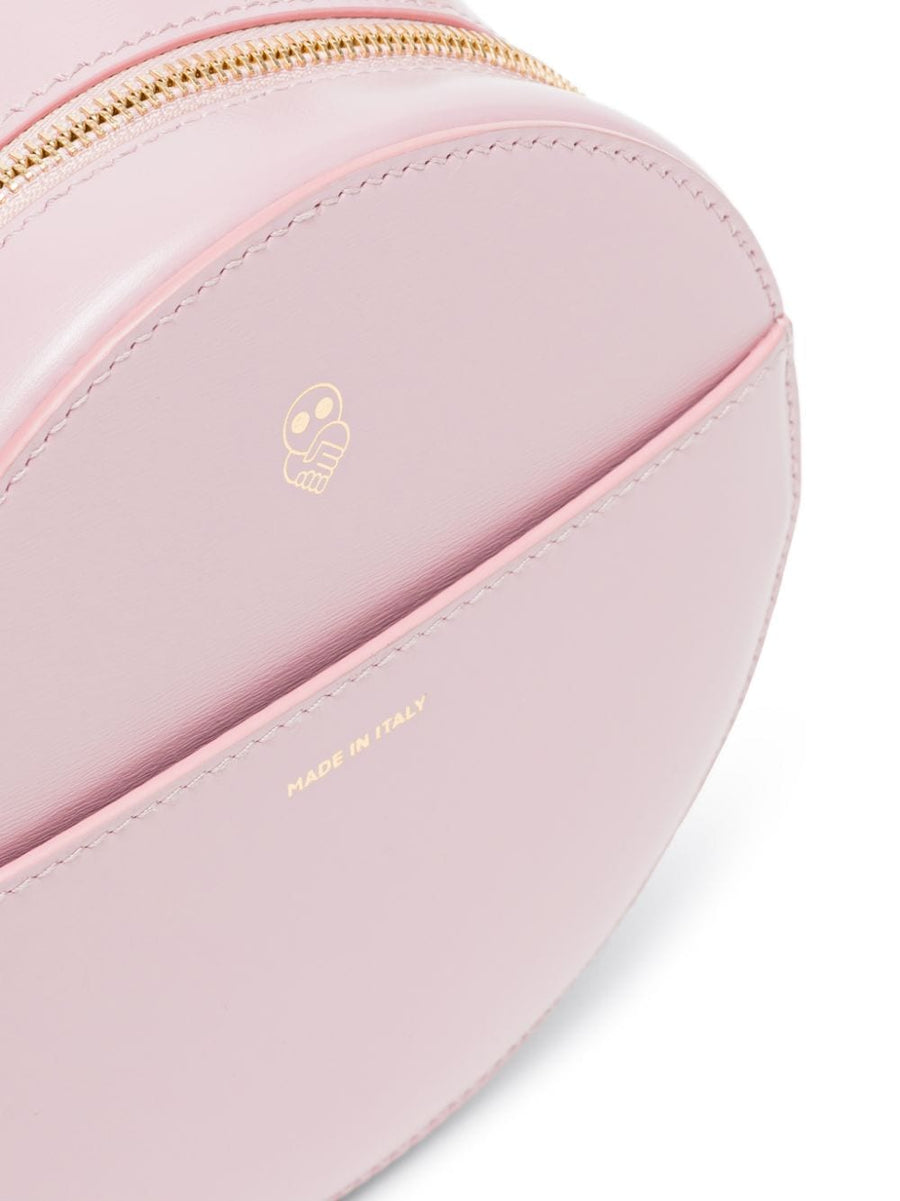 Az Factory By Ester Manas Round Cake Tote Bag Luxury Pink Calfskin With Top Handle And Zip For Women