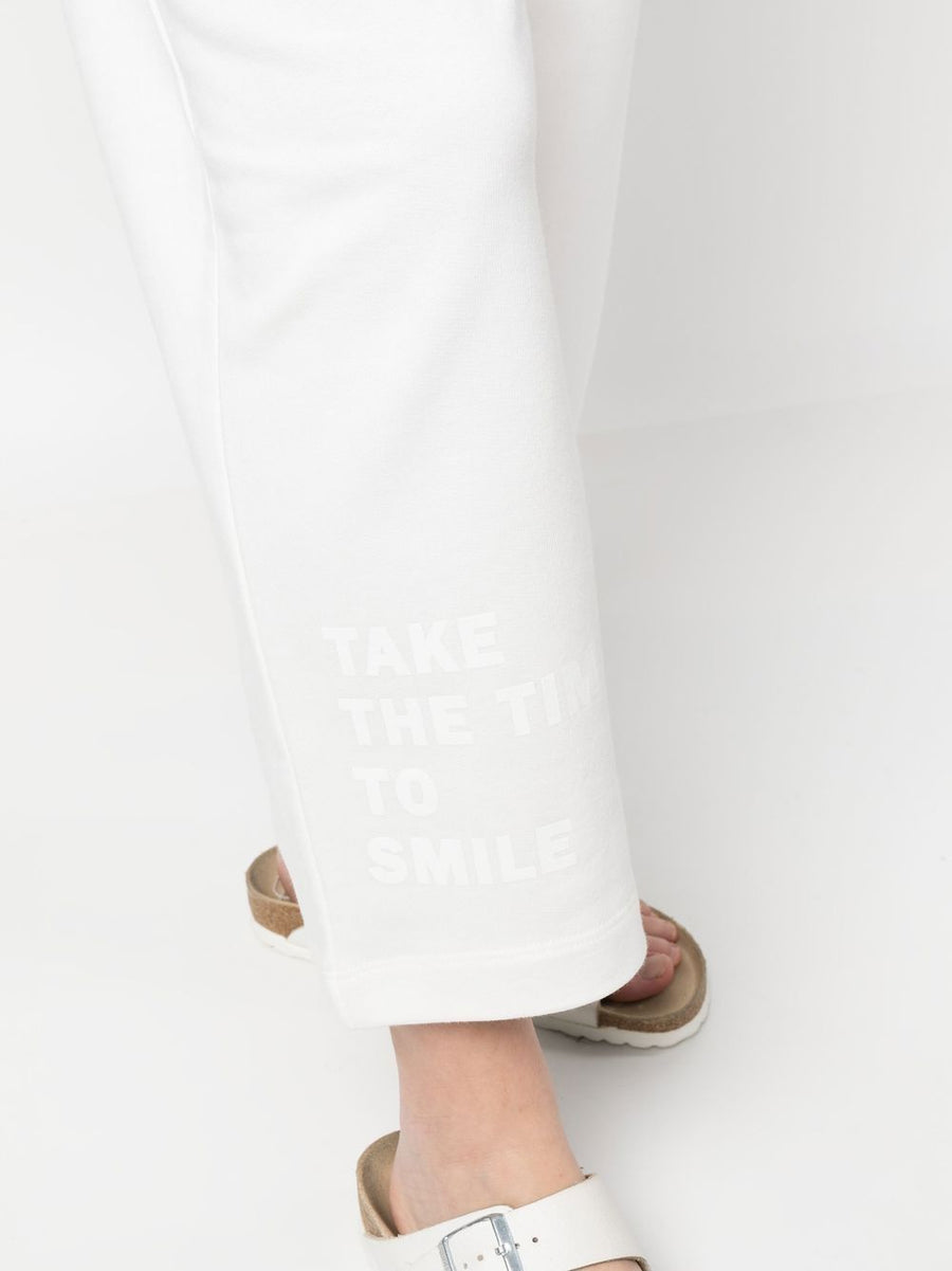 Joshua Sanders Smiley Logo Cotton Sweatpants For Women With Elastic Waistband And Graphic Print