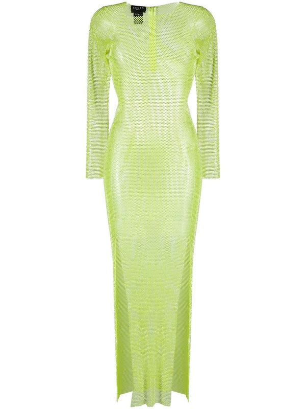 Santa Brand Rhinestones embellished long dress