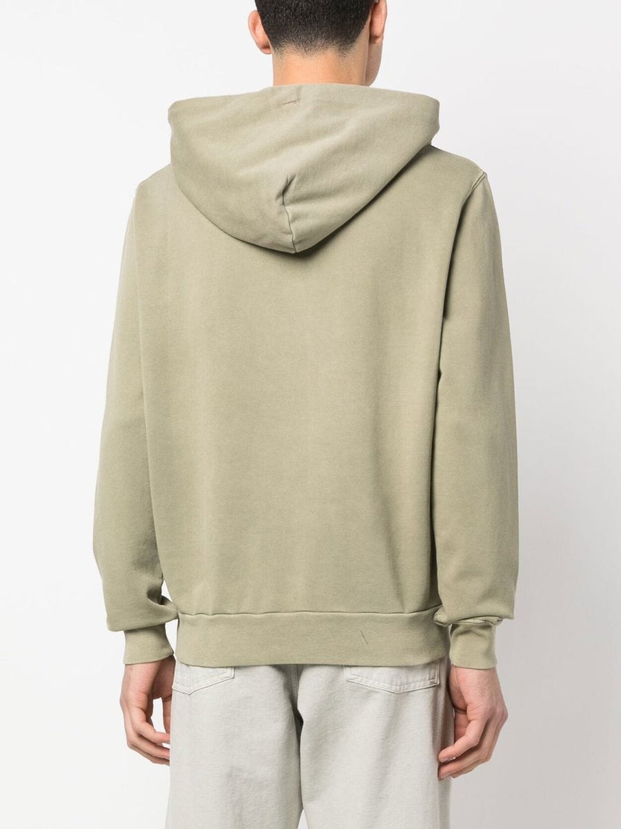 Autry Logo Cotton Hoodie For Men 100 Percent Cotton Comfort Embroidered Chest Logo Versatile Everyday Layering Zip Front